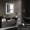 Head West Frameless Reeded Mosaic Printed Wall Décor Mirror
